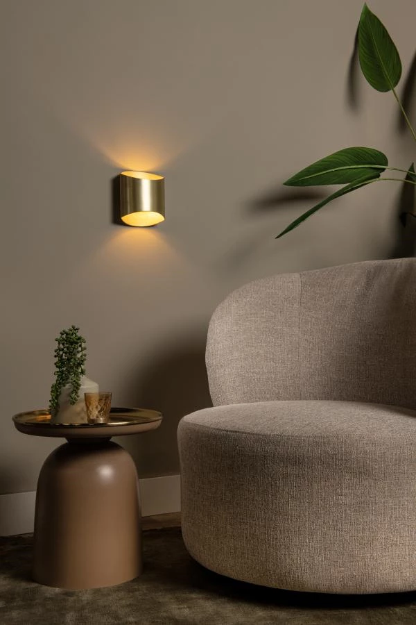 Lucide DILETTA - Wall light - 1xG9 - Matt Gold / Brass - atmosphere 1